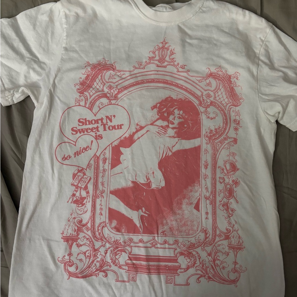 Size medium Sabrina carpenter official short n sweet tour merch shirt